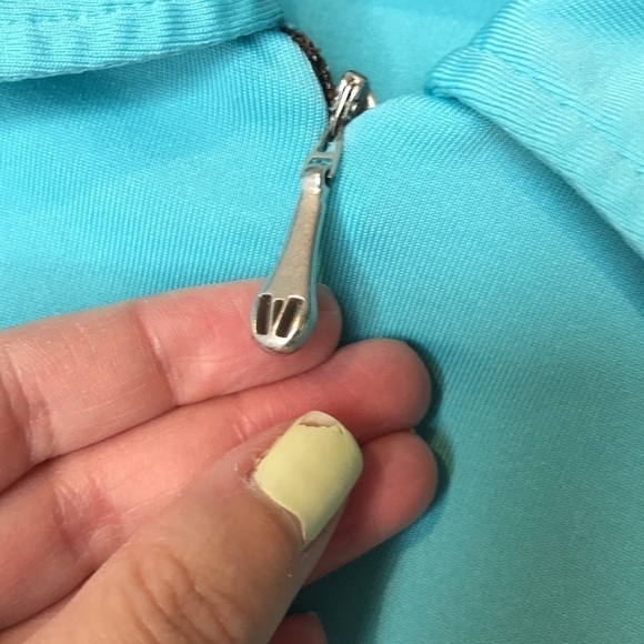 𝅺vuarnet sport half zip two tone shorts sleeve top - Picture 3 of 10